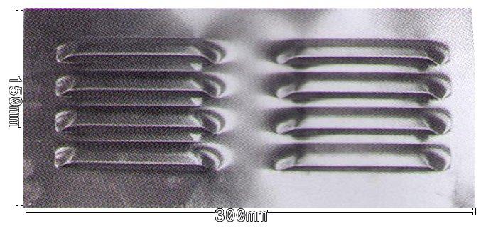 Louvre Vent Aluminium 300X150MM 3 Rows