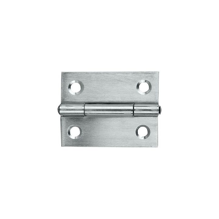 Butt Hinge 50X40X1.2mm 304 Grade S/Stl Fixed Pin