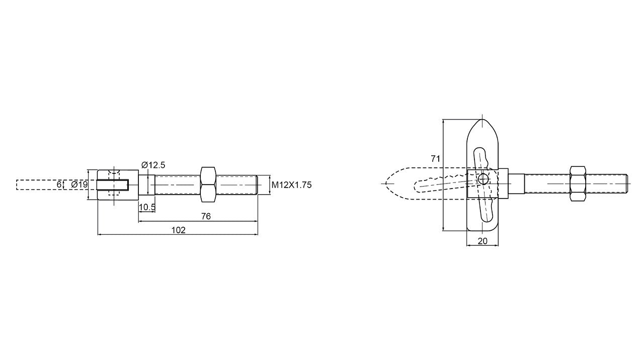 ANTI LUCE FASTENERS ZINK PLATED