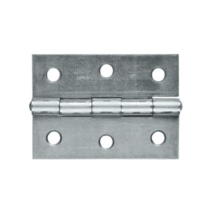 Butt Hinge 70X50X1.6mm Bright Steel Fixed Pin