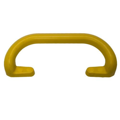 A metal lashing ring with an eye bolt type attachment, silver in color, used for securing or lashing materials.