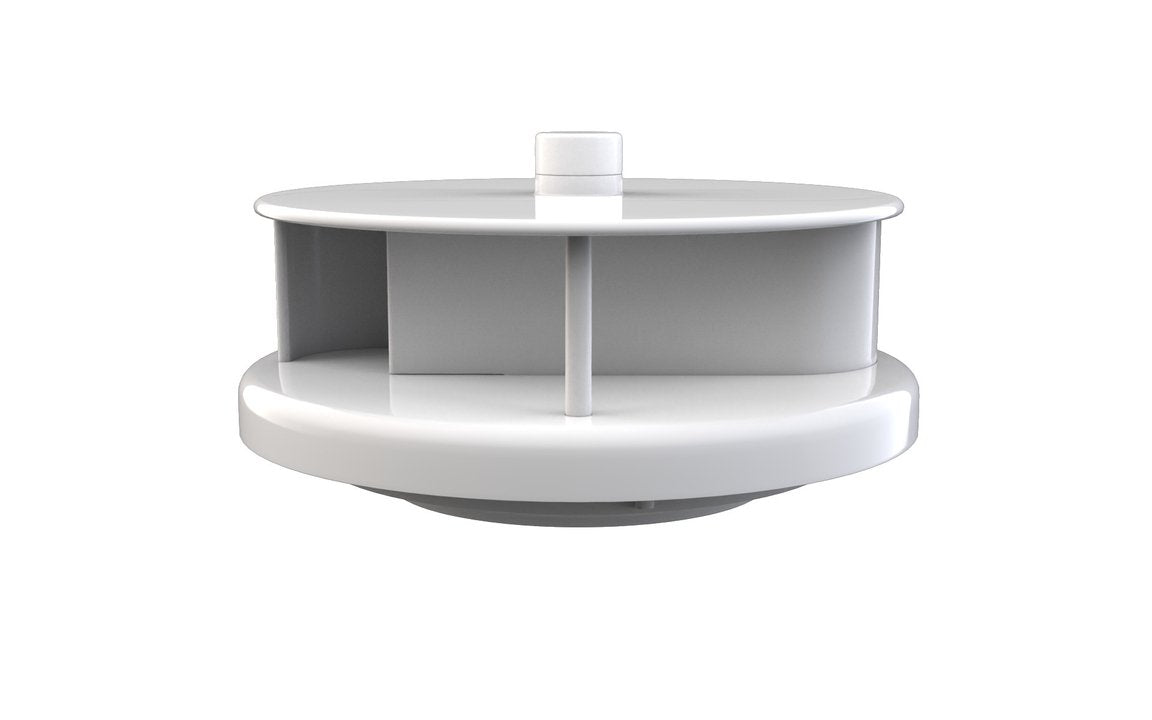 Rotary Vent White PVC - 240MM