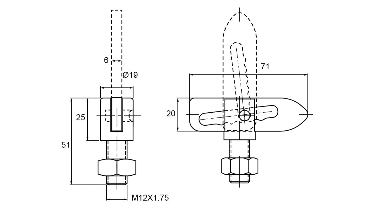 ANTI LUCE FASTENERS ZINK PLATED