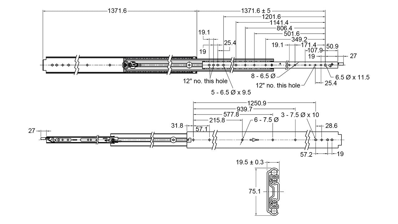 Drawer Slide Heavy Duty Locking