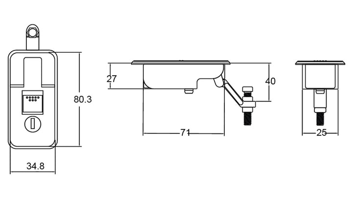 Compression Lock Small Chrome