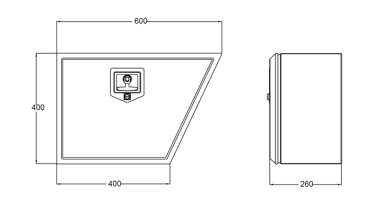 Full Door Toolbox - Tbblk604026L