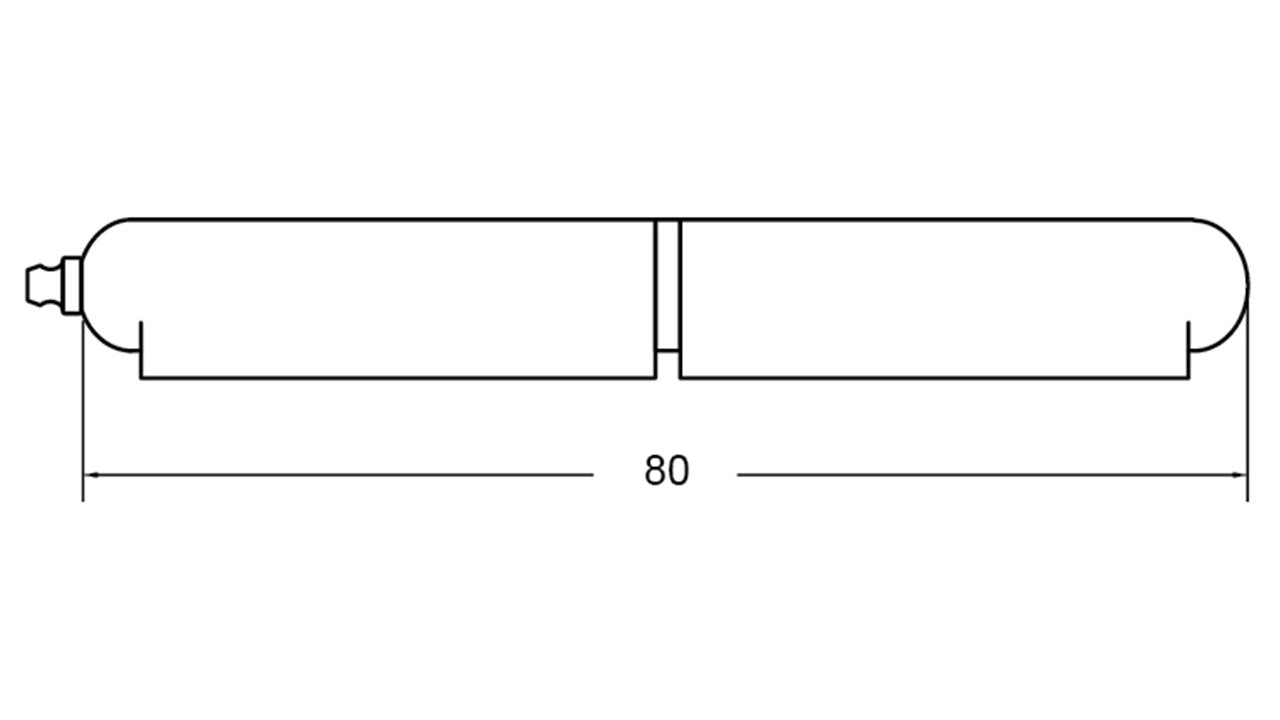 Weld-On Pintle Bullet Hinge