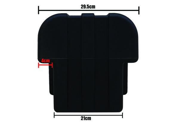 A 25-liter black polyethylene water tank with a tap and a soap dispenser.